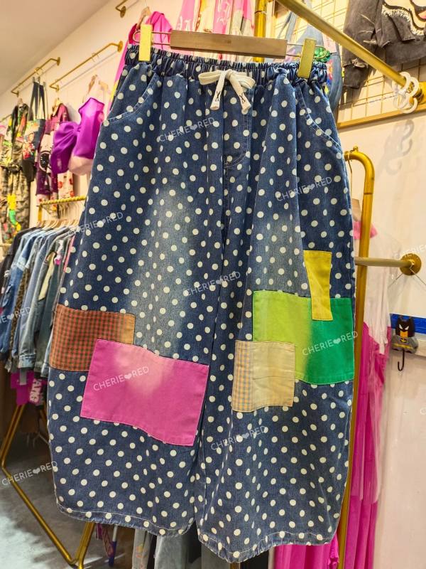 WOIS CELANA BARREL POLKADOT PATCHES