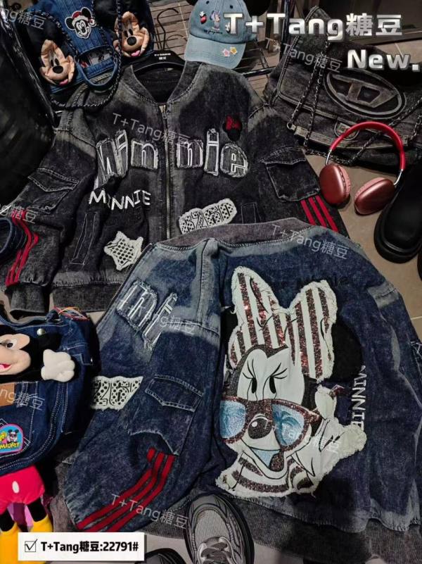 NO BRAND JAKET JEANS MINNIE 826 BOMBER 2WRN