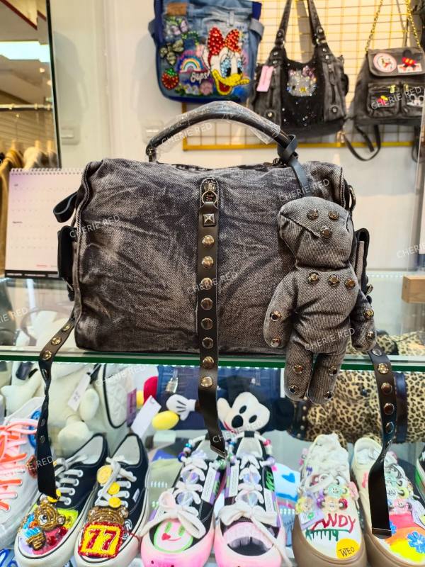 TAS JEANS BIG PLUSH WITH BEADING STUDD