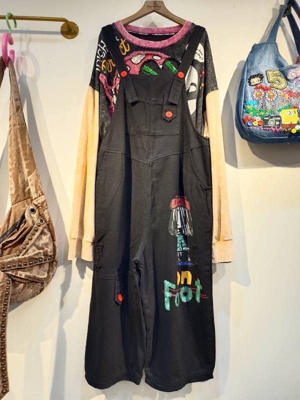 OVERALL JEANS BOBBY BROWN ON FOOT