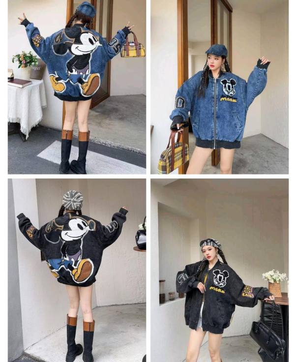 NO BRAND JAKET MICKEY BOMBER JEANS 2WRN