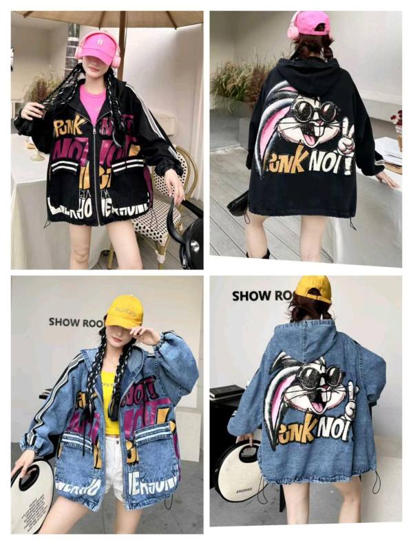 JAKET HOODIE BUGS BUNNY PUNK NOT 2WRN