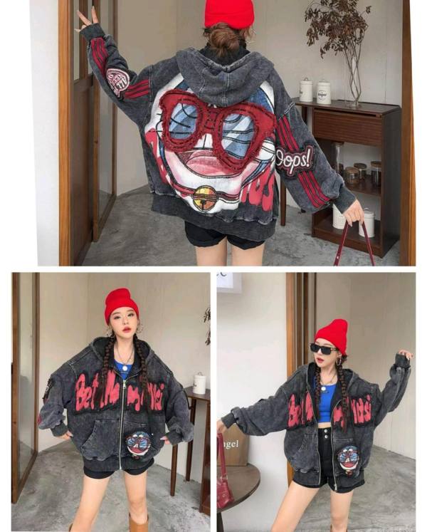NATURALLY JAKET HOODIE DORAEMON OOPS!